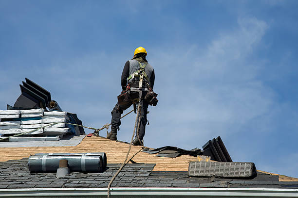 Professional Gutter Installation technician working in Merrillville, IN